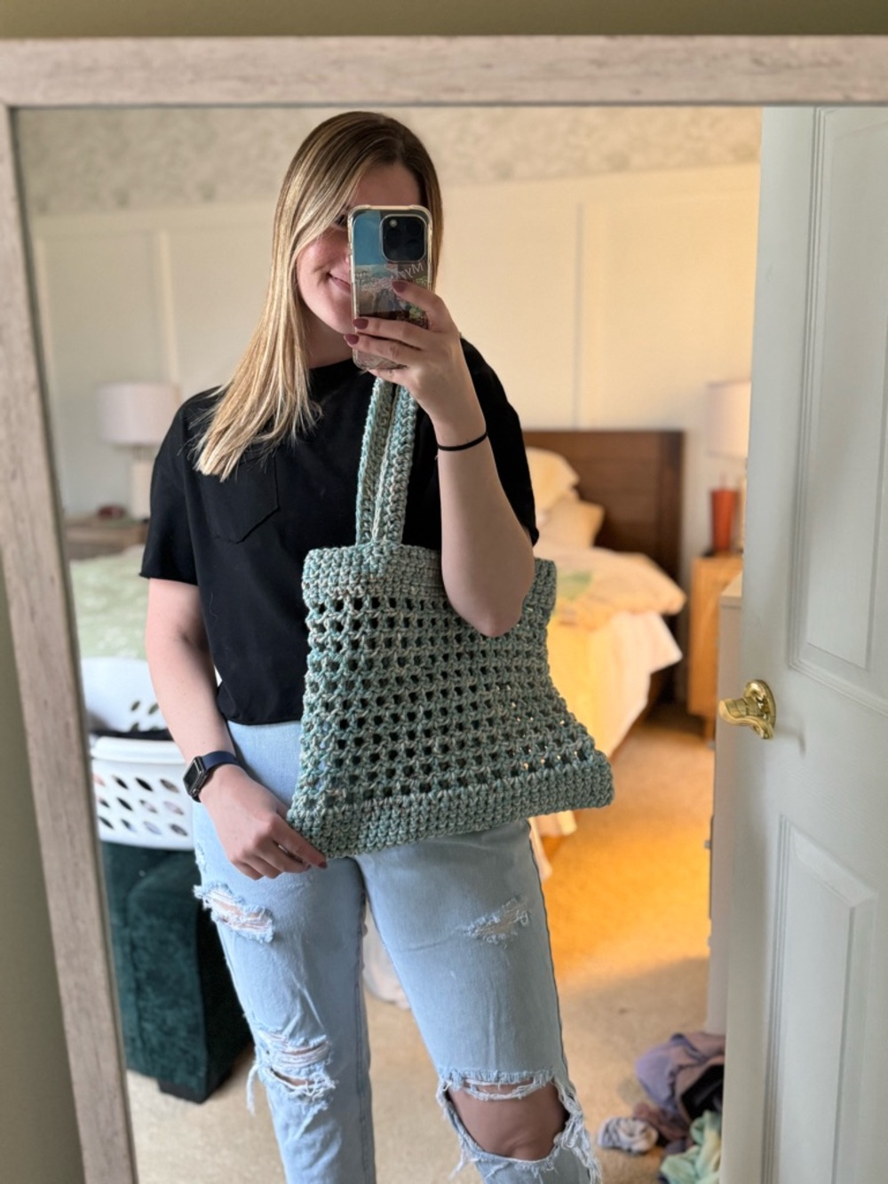 Handmade Crochet Tote Bag